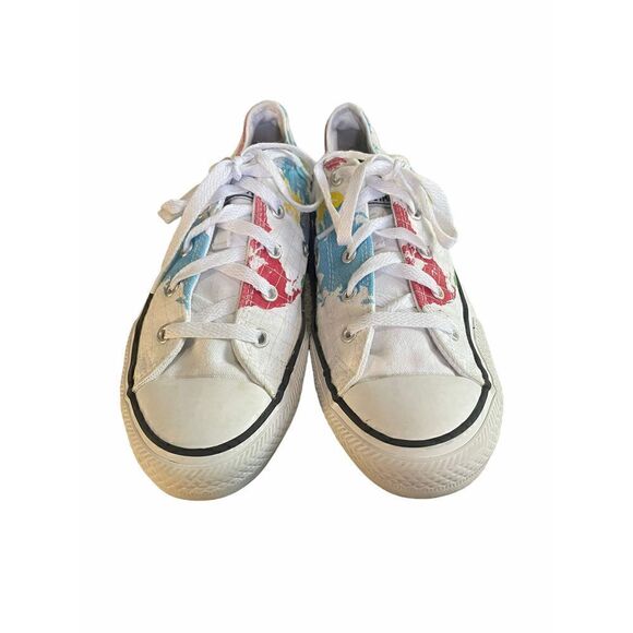 Converse All Star Chuck Taylor World Travel Map Fly Airplane Shoes Junior size 4 - Picture 2 of 9